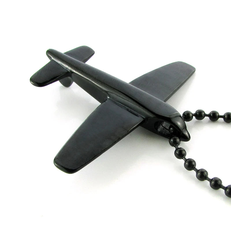 Punk Air Plane Pendant Choker Necklace Jewelry Gift