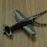 Punk Air Plane Pendant Choker Necklace Jewelry Gift