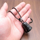 Punk Stainless Steel Engine Bell Pendant for Biker Club