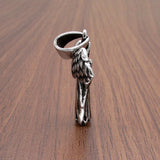 Punk Skull Feather Pendant Jewelry For Women's Gift