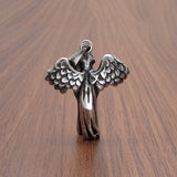Punk Skull Feather Pendant Jewelry For Women's Gift