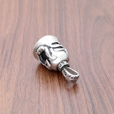 Punk Stainless Steel Angel Wing Bell Pendant