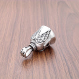 Punk Stainless Steel Angel Wing Bell Pendant