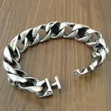 Punk Stainless Steel Leaf Skull Head Bracelet