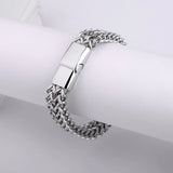 Rock Style Men's Stainless Steel Chain Bracelet