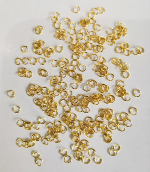 500pcs 0.4X3 3.5 4mm Stainless Steel Jump Rings DIY Jewelry Parts