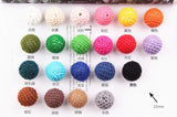 22MM Crochet Chunky Necklace Beads DIY Jewelry Findings Ornament Accessory
