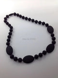 Silicone Teeth Necklaces Teething Beads DIY Jewelry for Mother Baby Chewing