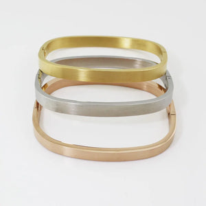 Geometric Stainless Steel Square Bracelet for Women