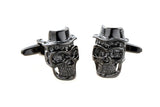 Vintage Skeleton Skull Copper Cufflinks 11 Styles