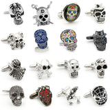 Skull Cufflinks Vintage Skeleton Men's Cuff Links Wholesale
