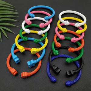 Colorful Enamel Bracelets Women Non Tarnish Adjustable Bangle