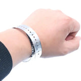Wrist Gauge Bracelet: Portable Stainless Steel Measuring Ruler