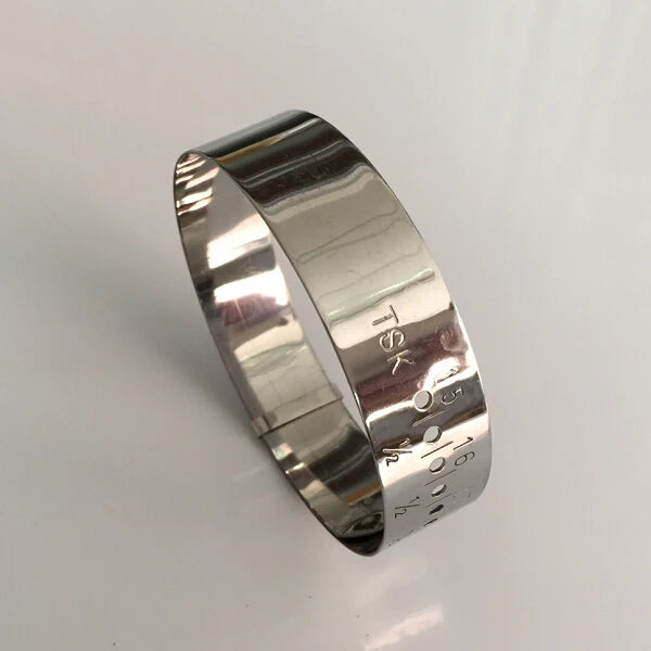 Wrist Gauge Bracelet: Portable Stainless Steel Measuring Ruler