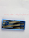 Dental Steel Burs Stone Set 2.35mm Shank 6pcs
