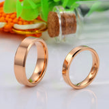 Rose Tungsten Couple Wedding Rings Size 4-14