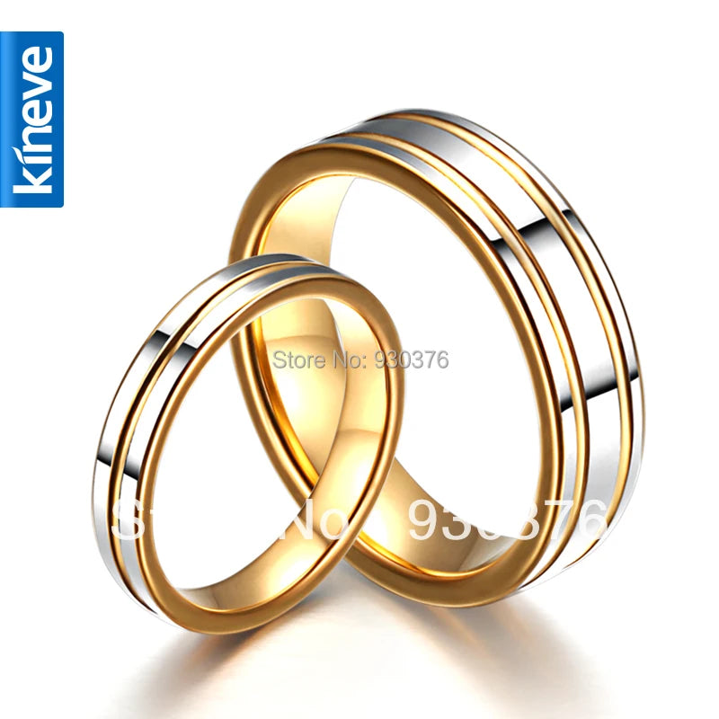 Tungsten Couple Ring Engraving Wedding Rings