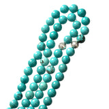 6mm Synthetic Turquoise Stone Prayer Beads for Rosary Bracelets