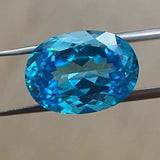 Synthetic Sapphire Round Cut Sea Gems Stone Corundum Stone for Jewelry