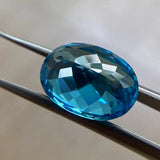Synthetic Sapphire Round Cut Sea Gems Stone Corundum Stone for Jewelry