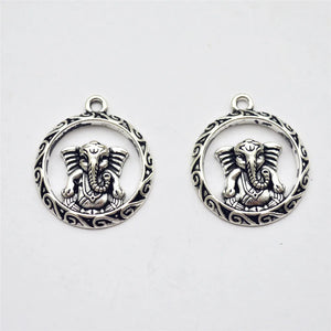 100pcs Tibetan Silver Elephant Charms Pendants for DIY Necklace and Bracelets