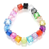 Faceted Cube Acrylic Jewelry Beads 10mm 12mm 14mm Square Beads