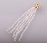 Crystal Beads Tassel Pendants for DIY Jewelry Making