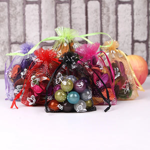 100pcs/lot 9x12cm butterfly Organza Gift Bags&Pouches