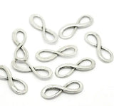 300PCS Silver Tone 8 Infinity Symbol Eternity Sign Charm Pendants
