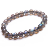 7mm Labradorite Stone Crystal Bracelet