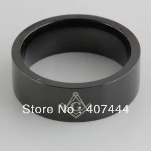 8MM MASONIC Tungsten Carbide Ring SIZE 6-13