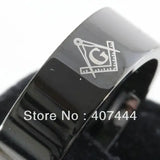 8MM MASONIC Tungsten Carbide Ring SIZE 6-13