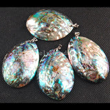 4pcs New Zealand Abalone Shell Art Pendant Bead C3489