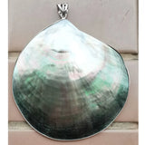 Mother of Pearl Shell Oval Pendant Bead D1014