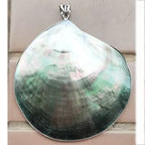 Mother of Pearl Shell Oval Pendant Bead D1014