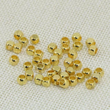 30pcs 4mm Gold Cube Square Shape Spacers Beads for Jewelry Findings