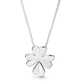 Lucky Four-Leaf Clover Chain Necklace Choker Pendant 925 Silver