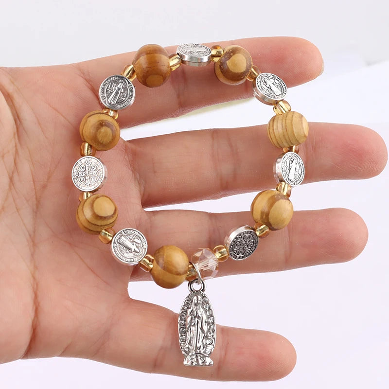 Child Size Rosary Jesus Bracelet - Religious Saints Bracelet