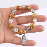 Child Size Rosary Jesus Bracelet - Religious Saints Bracelet