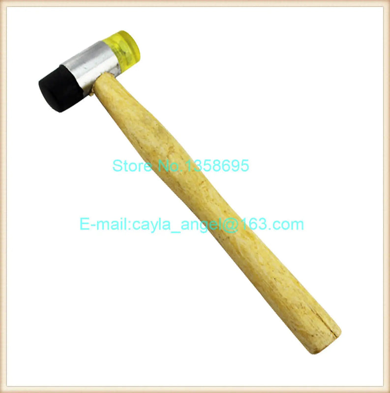 Rubber Hammer for Jewelry DIY with Wooden Handle