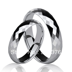 Tungsten Cross Wedding Rings Set Size 4-12.5 Couple Rings