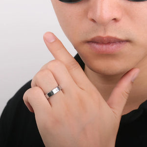 Tungsten Cross Wedding Rings Size 4-12