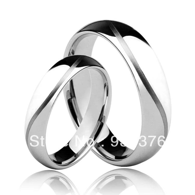 Tungsten Cross Ring Couple Rings Size 4-14