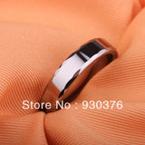 Men's Black Tungsten Wedding Band