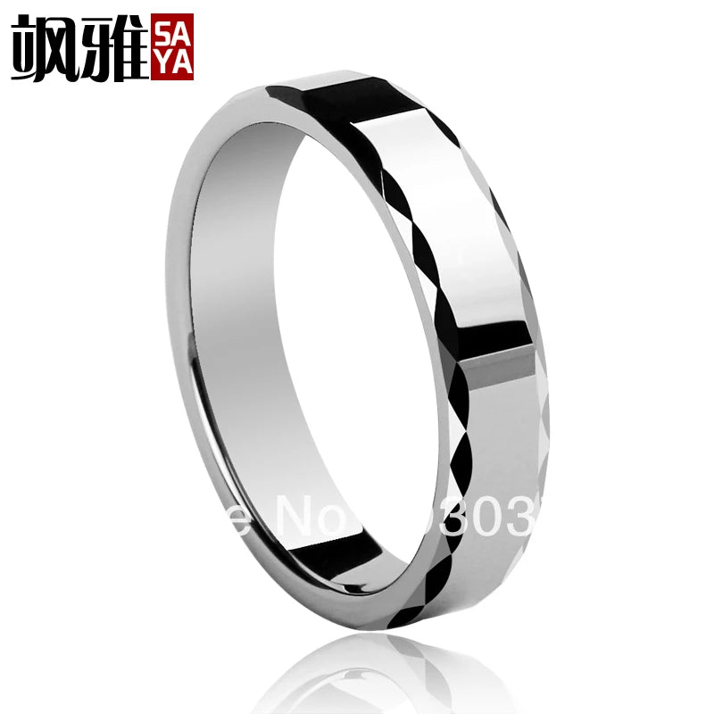 Men's Black Tungsten Wedding Band