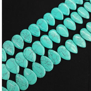 Calaite Stone Water Drop Slice Beads 21*30*5mm DIY Necklace 20pcs/lot