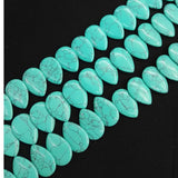 Calaite Stone Water Drop Slice Beads 21*30*5mm DIY Necklace 20pcs/lot
