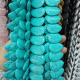 Calaite Stone Water Drop Slice Beads 21*30*5mm DIY Necklace 20pcs/lot