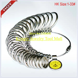 Ring Sizer 1-33# Round Finger Measurement Jewelry Making Tools