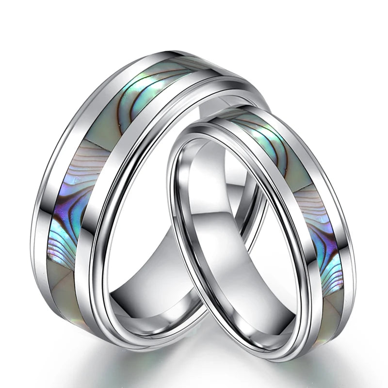 Tungsten Carbide Couple Ring Set - Wedding/Engagement Bands